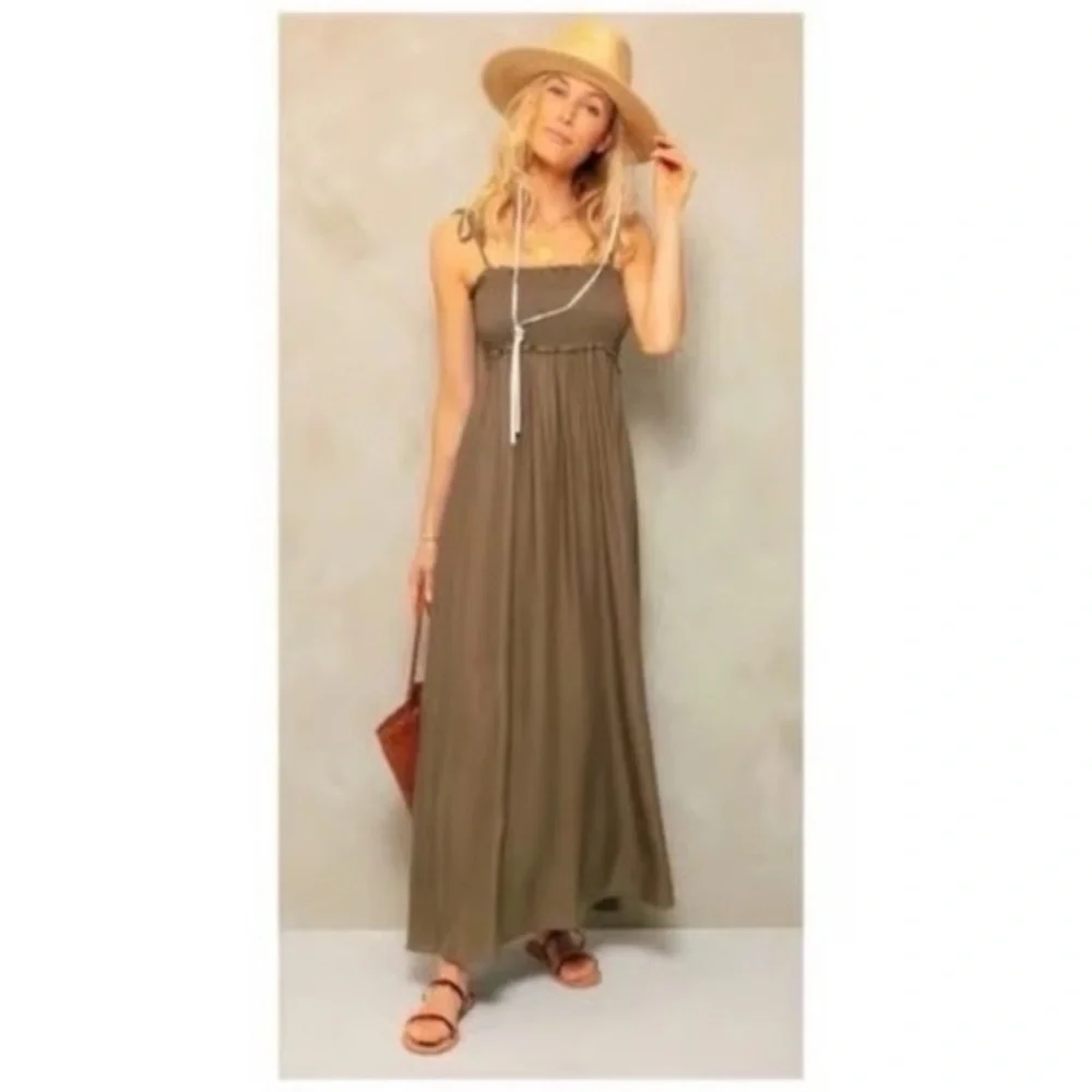 Tuckernuck Pomander Place Shallon Tie Strap Maxi Dress - Picture 2 of 7
